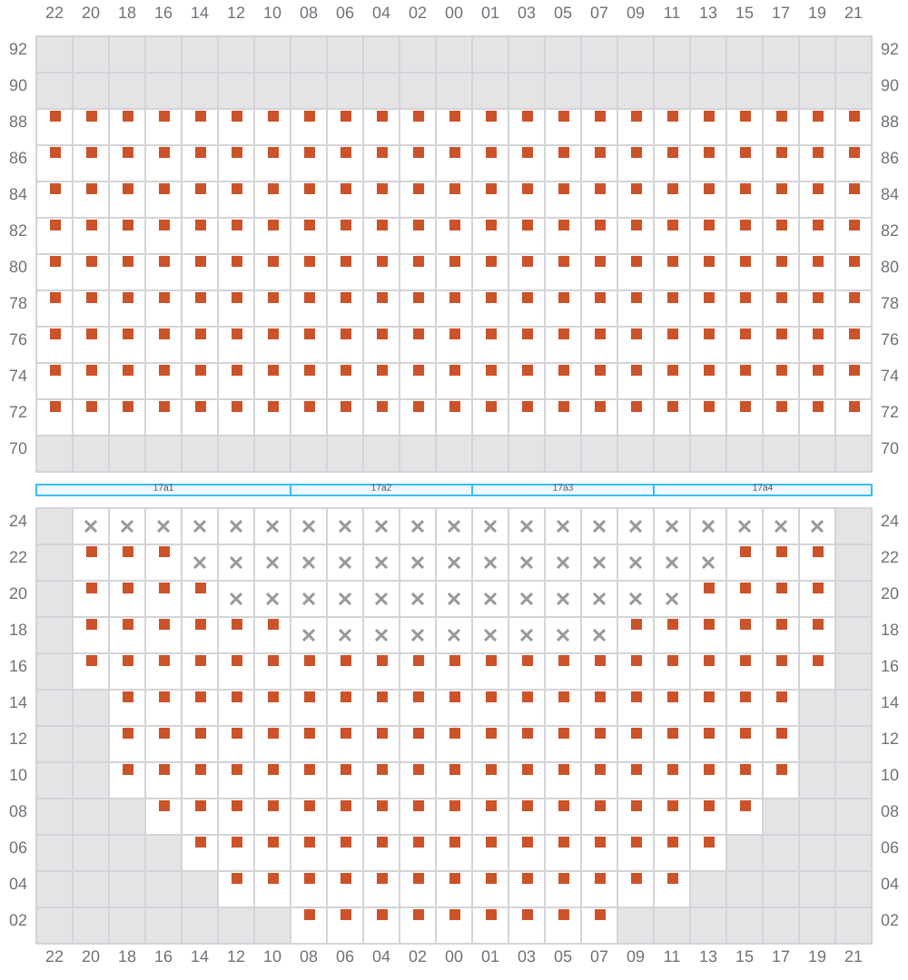 Bay 019 view and slots of EVER GENIUS