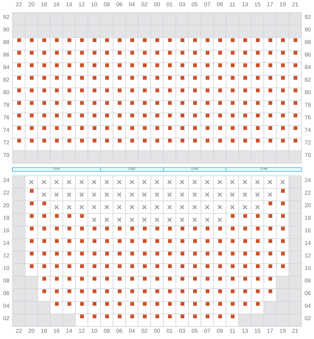 Bay 023 view and slots of EVER GENIUS