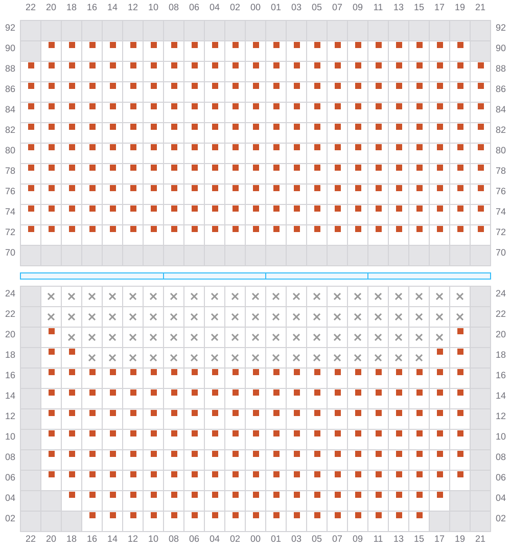 Bay 027 view and slots of EVER GENIUS