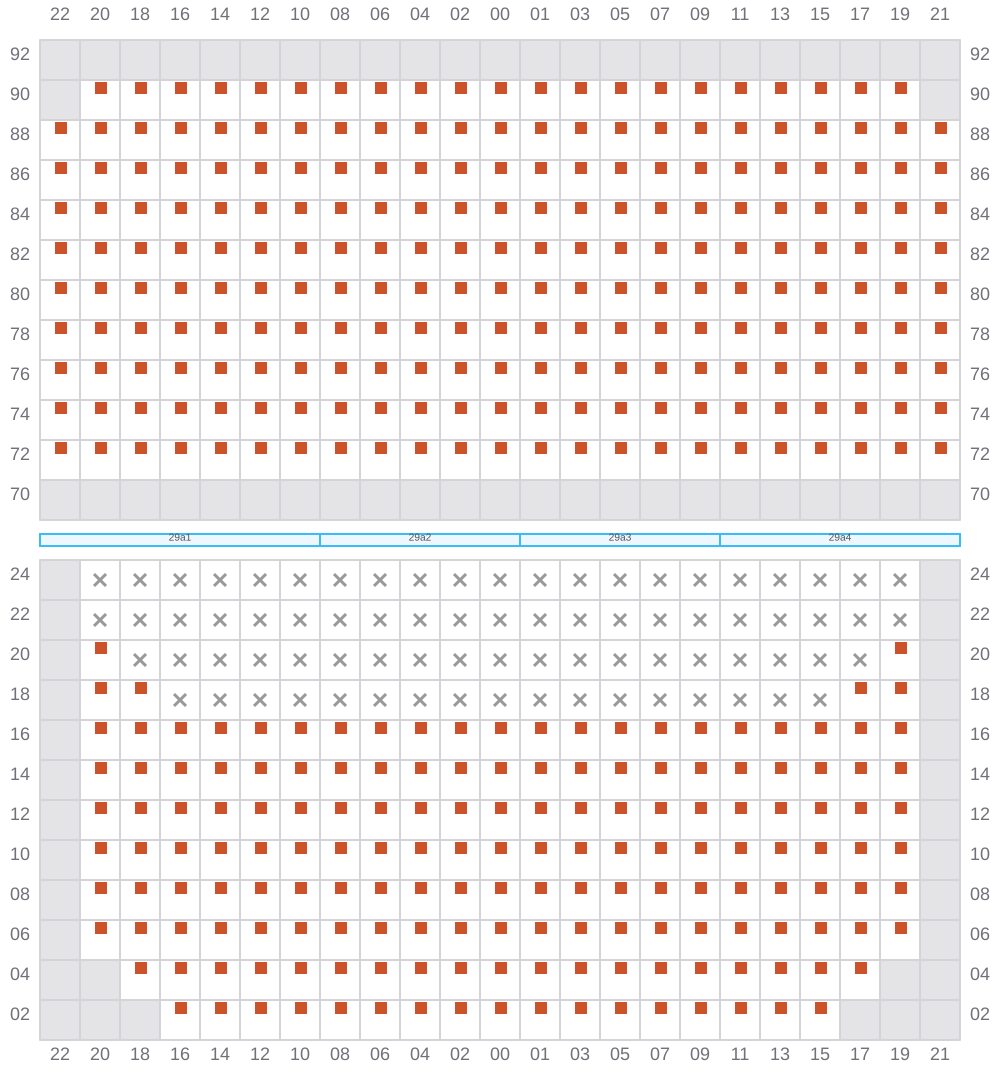 Bay 031 view and slots of EVER GENIUS