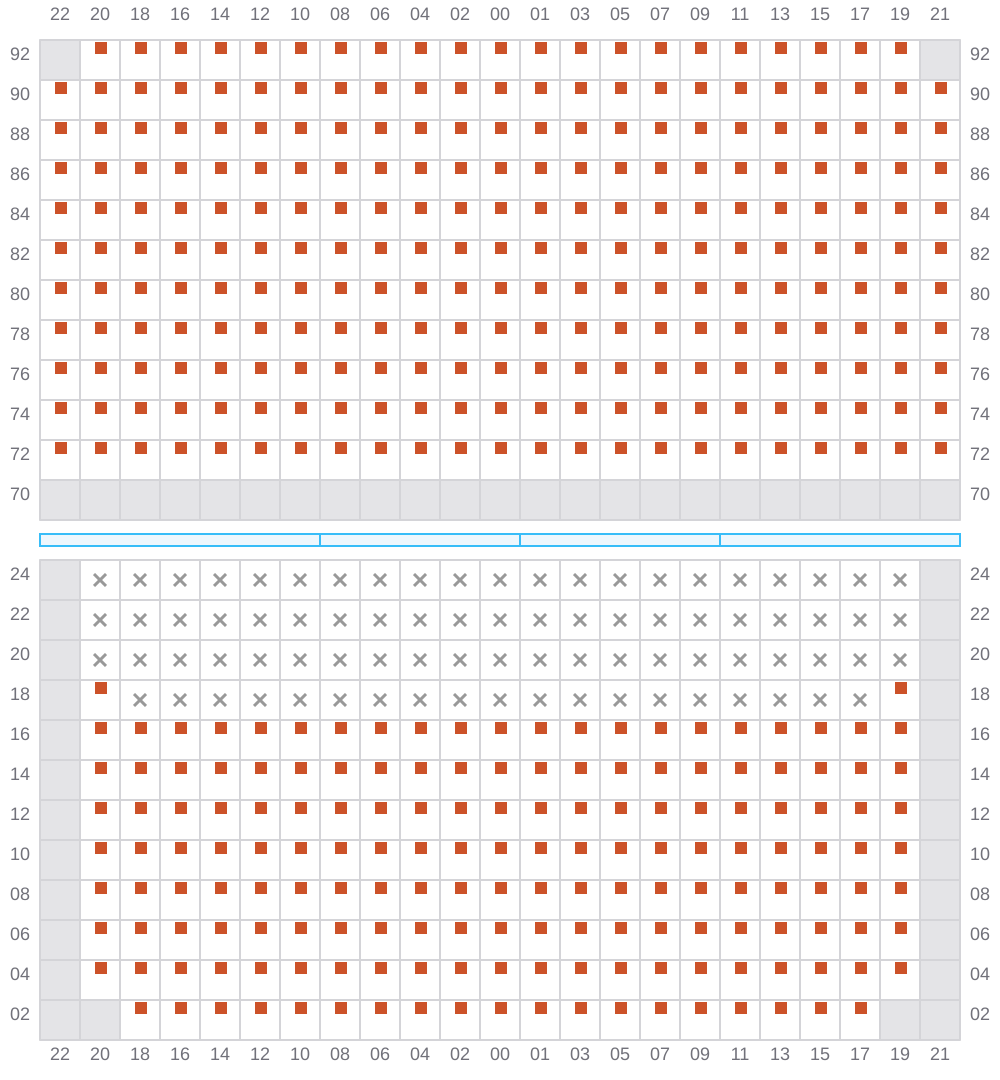 Bay 039 view and slots of EVER GENIUS