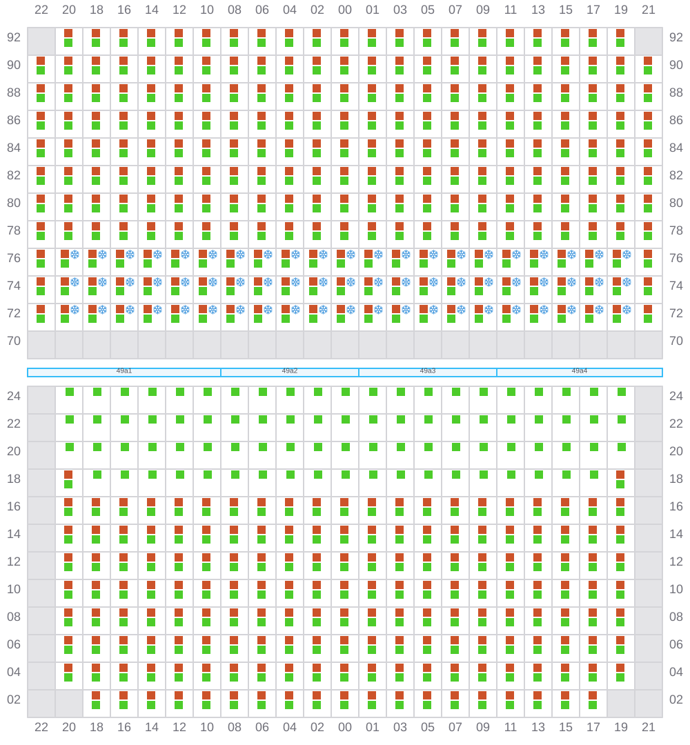 Bay 049 view and slots of EVER GENIUS