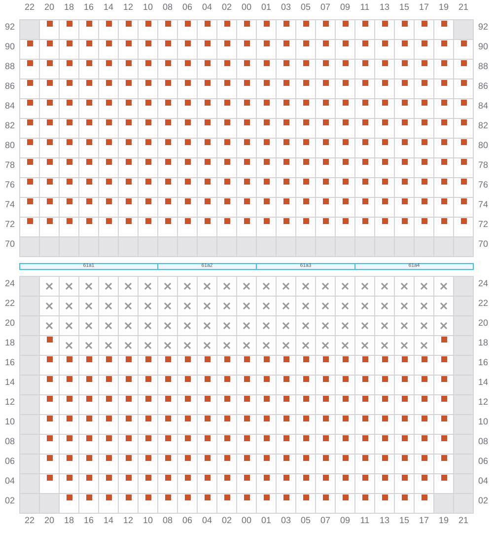 Bay 063 view and slots of EVER GENIUS