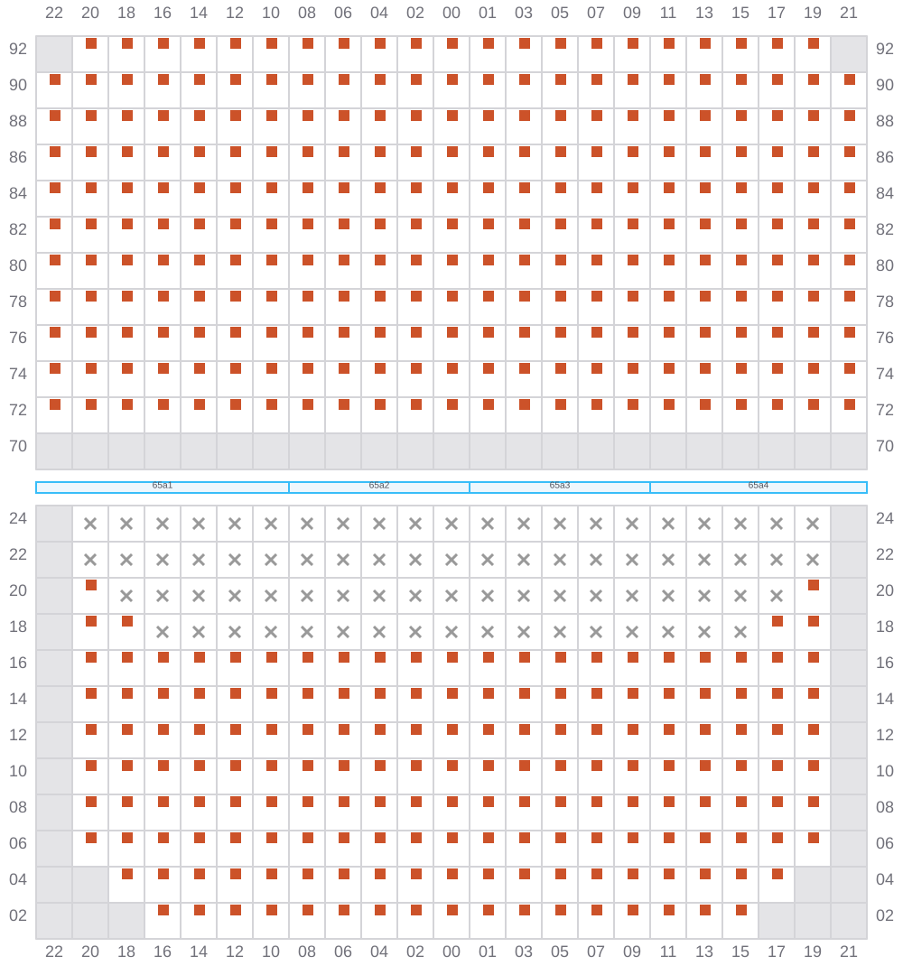 Bay 067 view and slots of EVER GENIUS