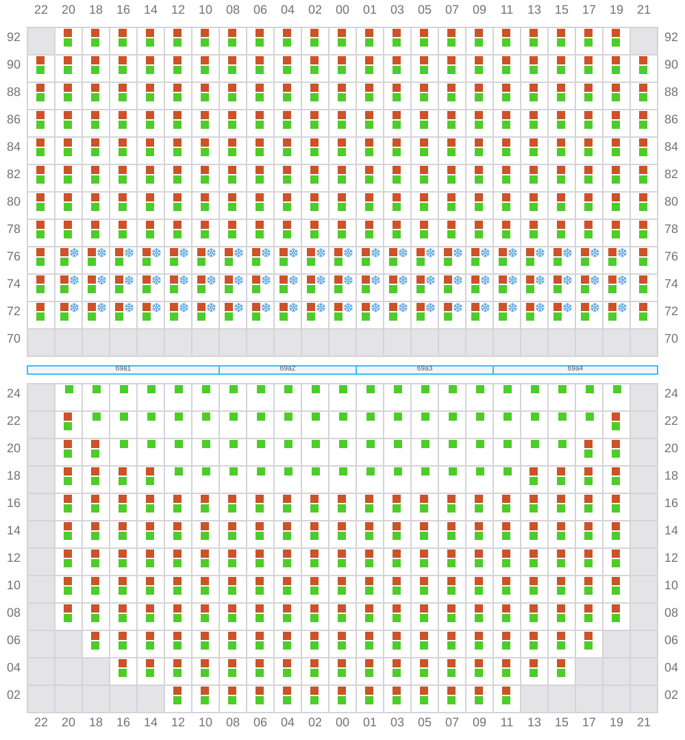 Bay 069 view and slots of EVER GENIUS