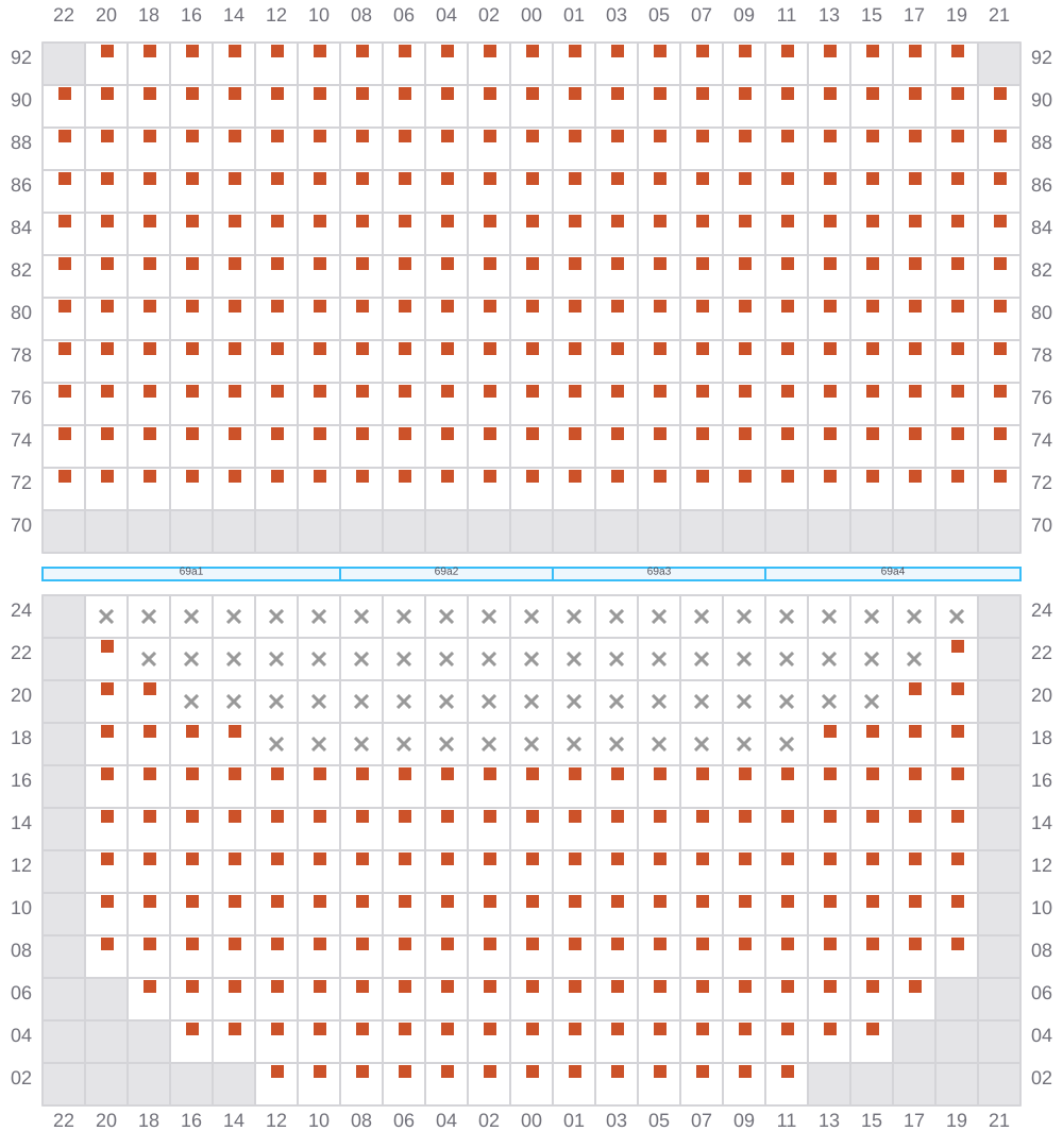 Bay 071 view and slots of EVER GENIUS