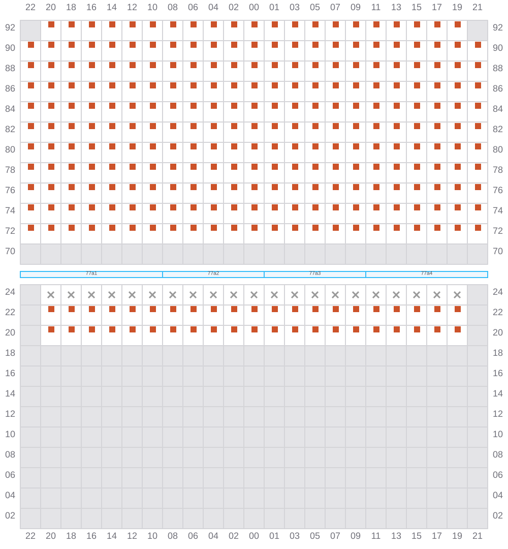 Bay 079 view and slots of EVER GENIUS