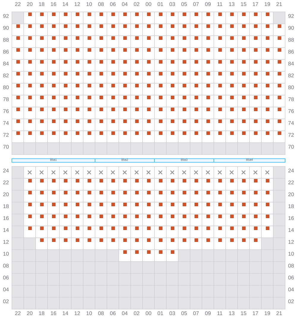 Bay 087 view and slots of EVER GENIUS