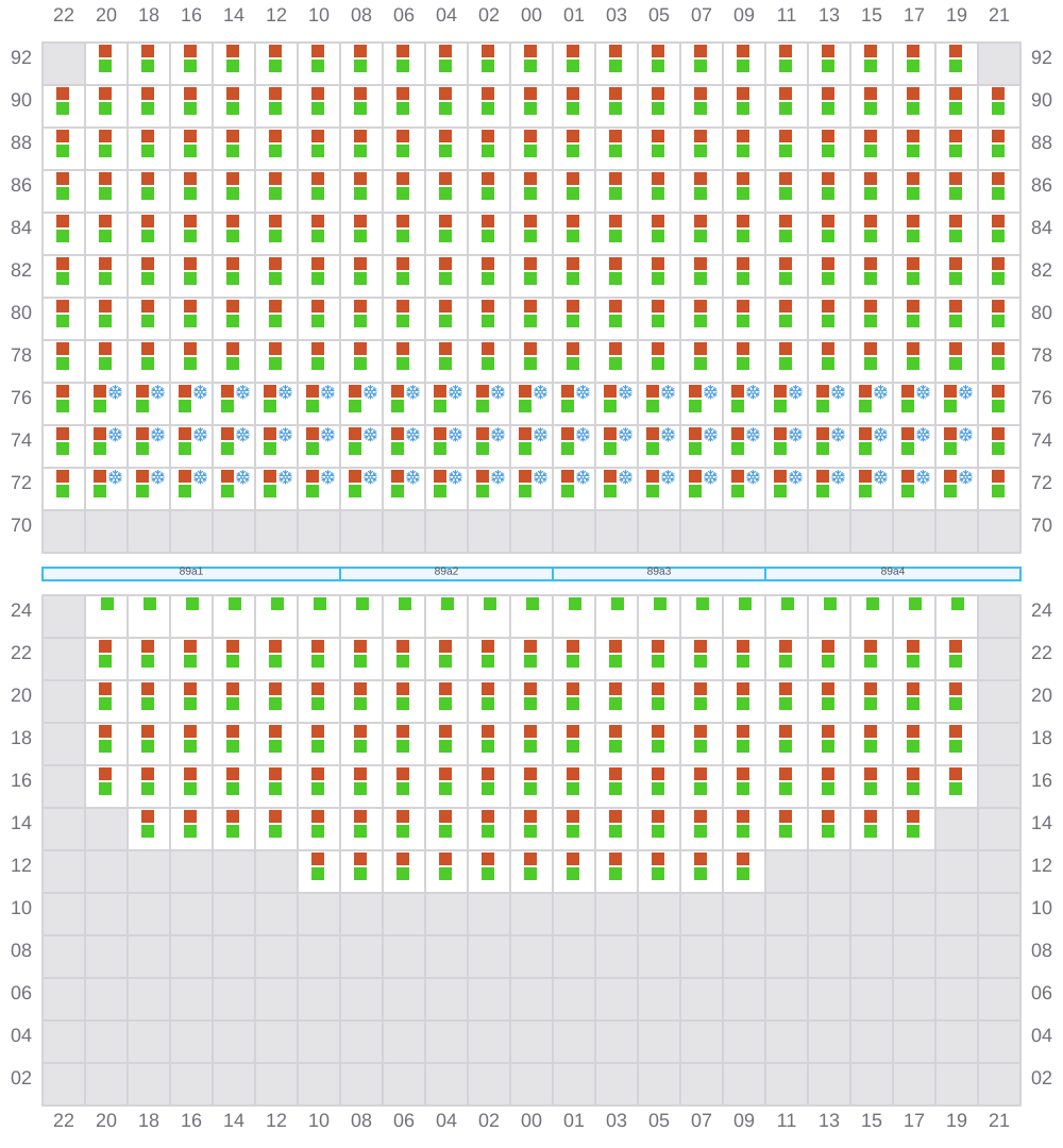 Bay 089 view and slots of EVER GENIUS