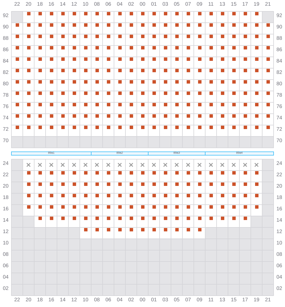 Bay 091 view and slots of EVER GENIUS