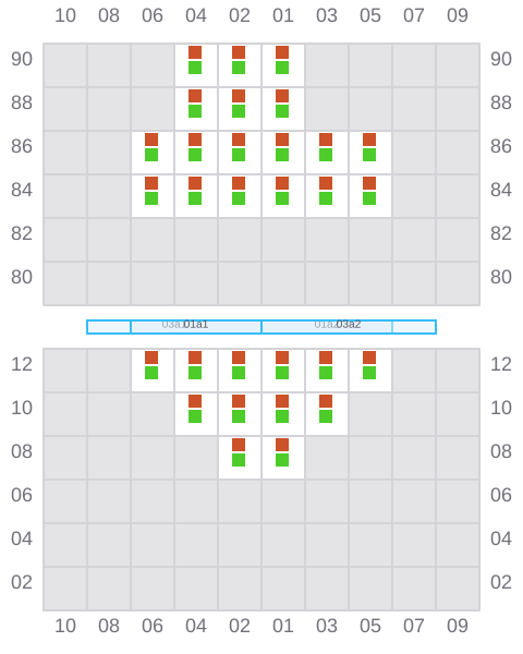 Bay 001 view and slots of IFAMA MAS