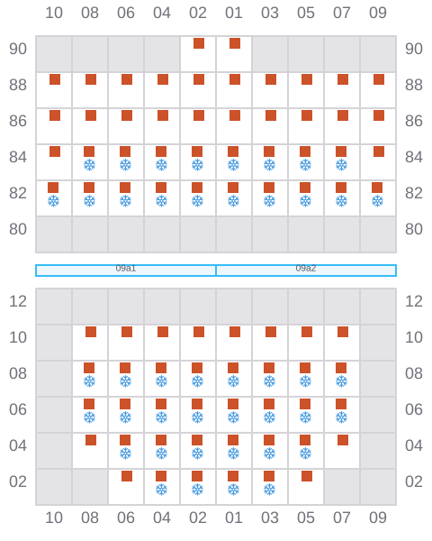 Bay 011 view and slots of IFAMA MAS