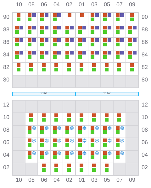 Bay 021 view and slots of IFAMA MAS
