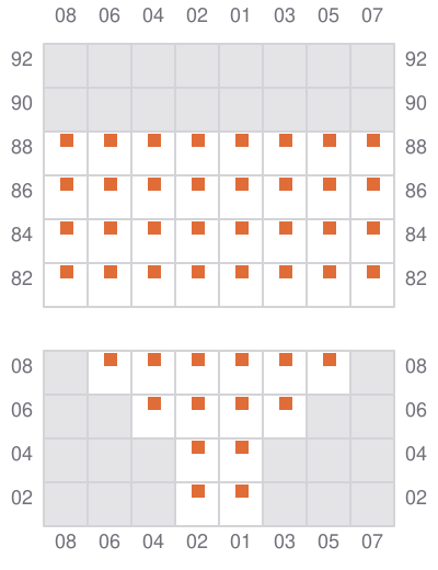 Bay 003 view and slots of DONGJIN FIDES