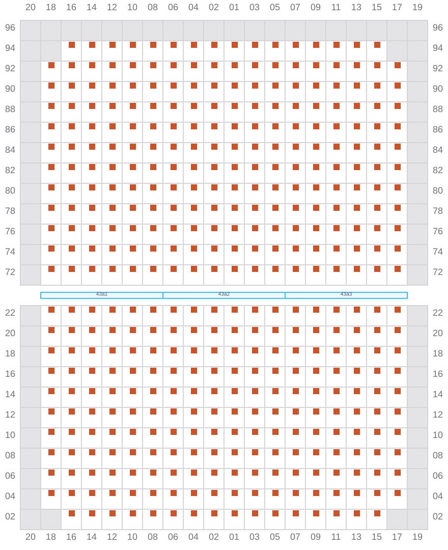 Bay 043 view and slots of HMM DAON