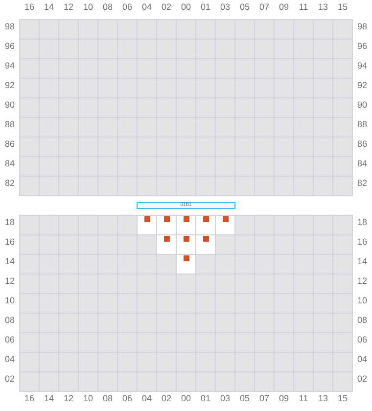 Bay 001 view and slots of EVER SHINE