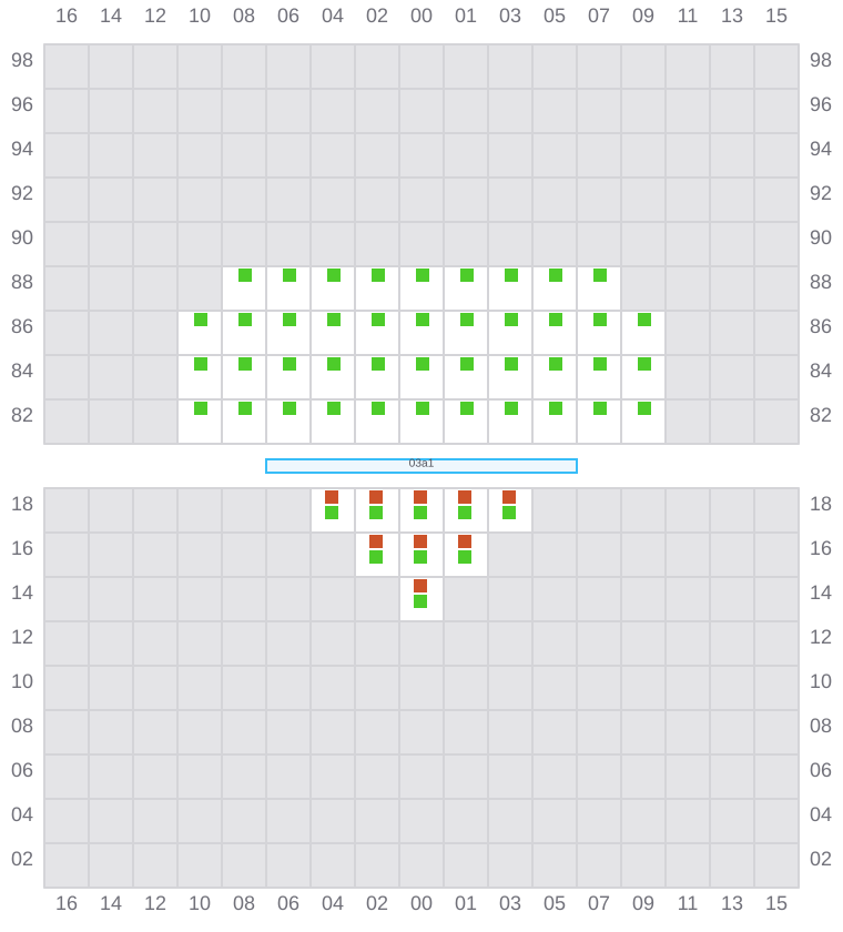 Bay 003 view and slots of EVER SHINE