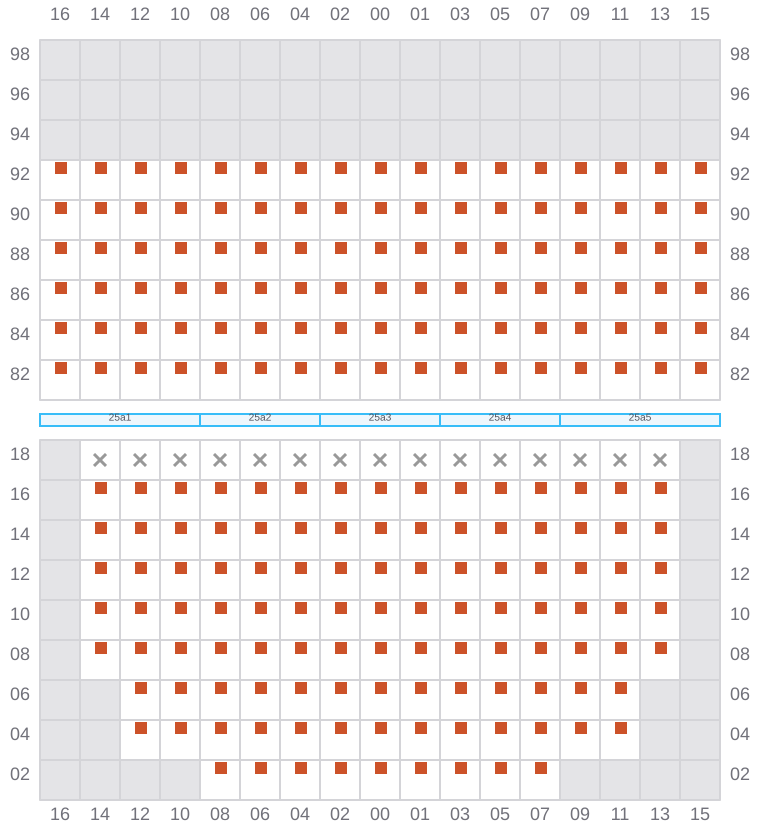 Bay 025 view and slots of EVER SHINE