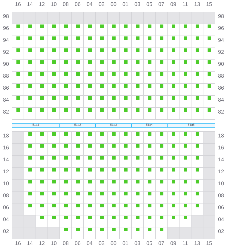 Bay 051 view and slots of EVER SHINE