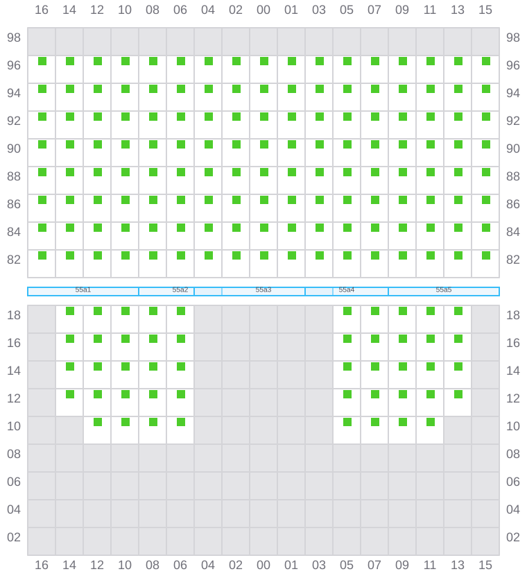 Bay 055 view and slots of EVER SHINE
