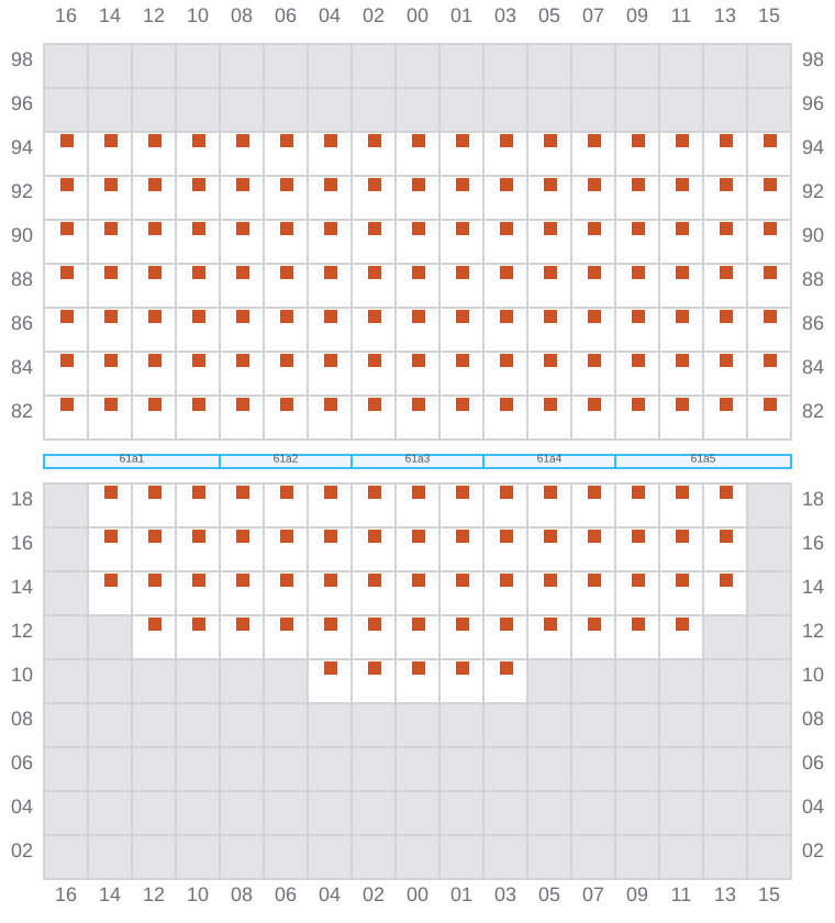 Bay 061 view and slots of EVER SHINE