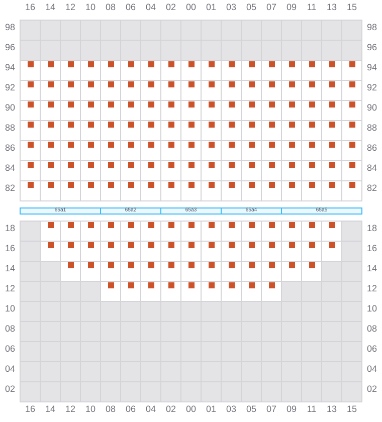 Bay 065 view and slots of EVER SHINE