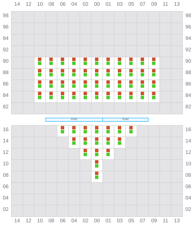 Bay 001 view and slots of JADRANA