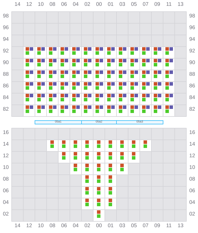 Bay 005 view and slots of JADRANA