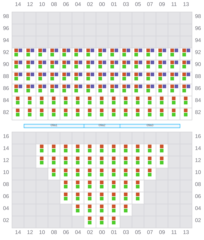 Bay 009 view and slots of JADRANA