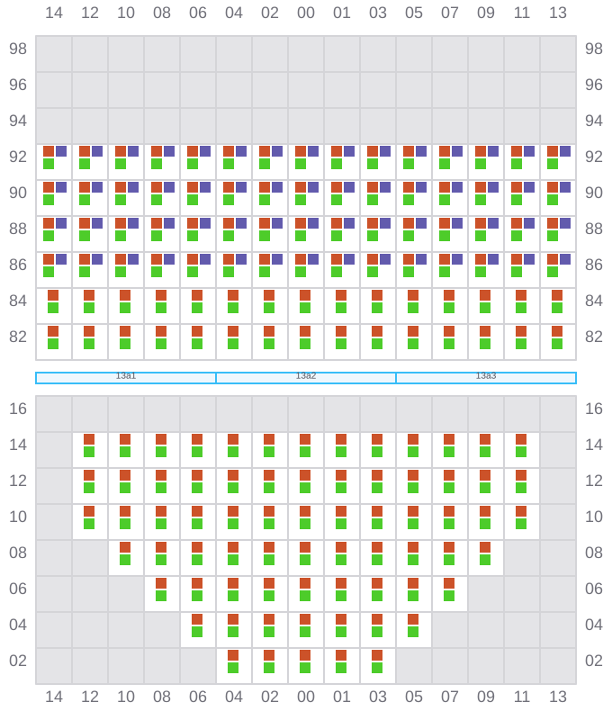 Bay 013 view and slots of JADRANA