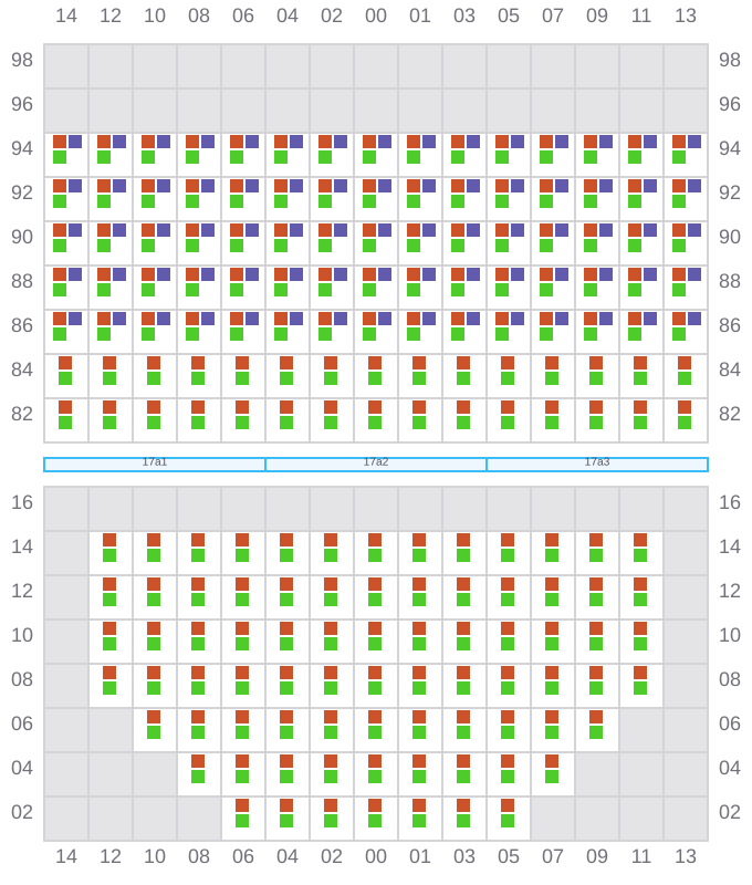 Bay 017 view and slots of JADRANA
