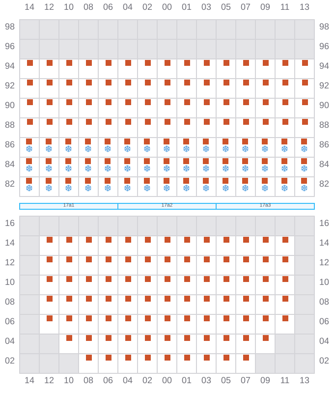 Bay 019 view and slots of JADRANA