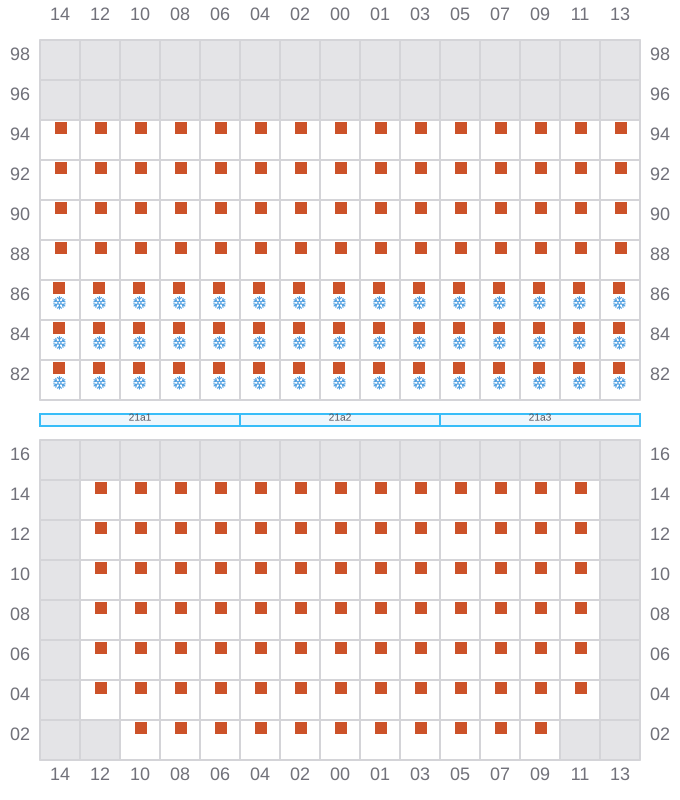Bay 023 view and slots of JADRANA