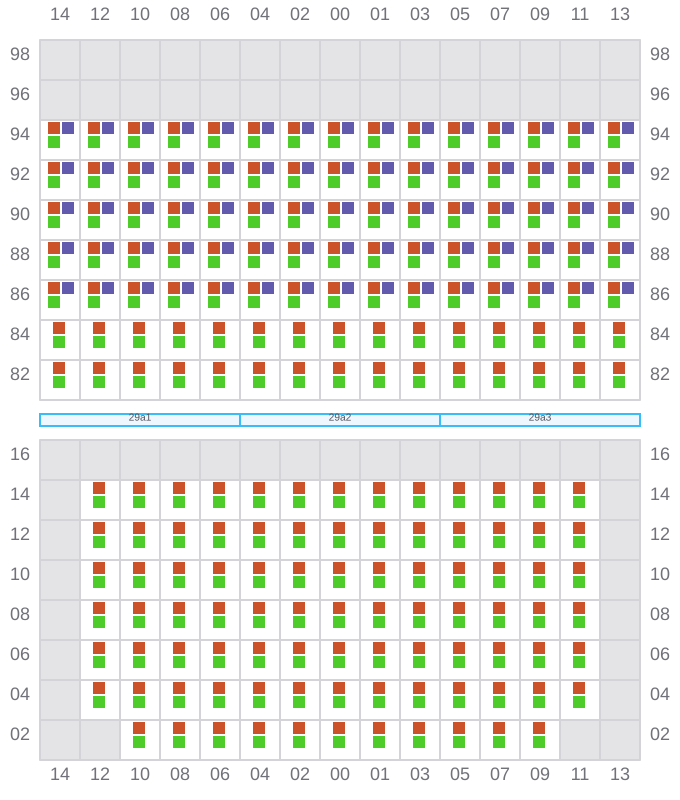 Bay 029 view and slots of JADRANA