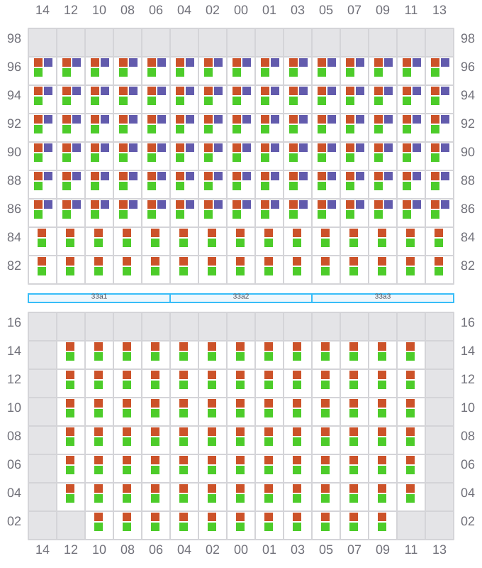 Bay 033 view and slots of JADRANA