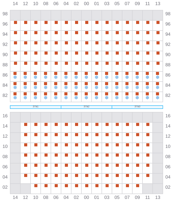 Bay 039 view and slots of JADRANA