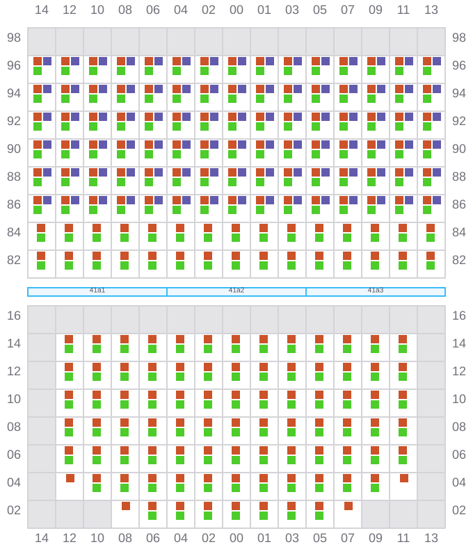 Bay 041 view and slots of JADRANA