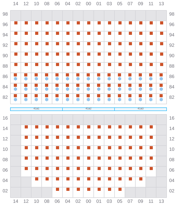 Bay 043 view and slots of JADRANA