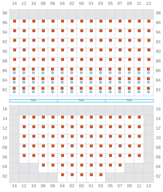 Bay 047 view and slots of JADRANA