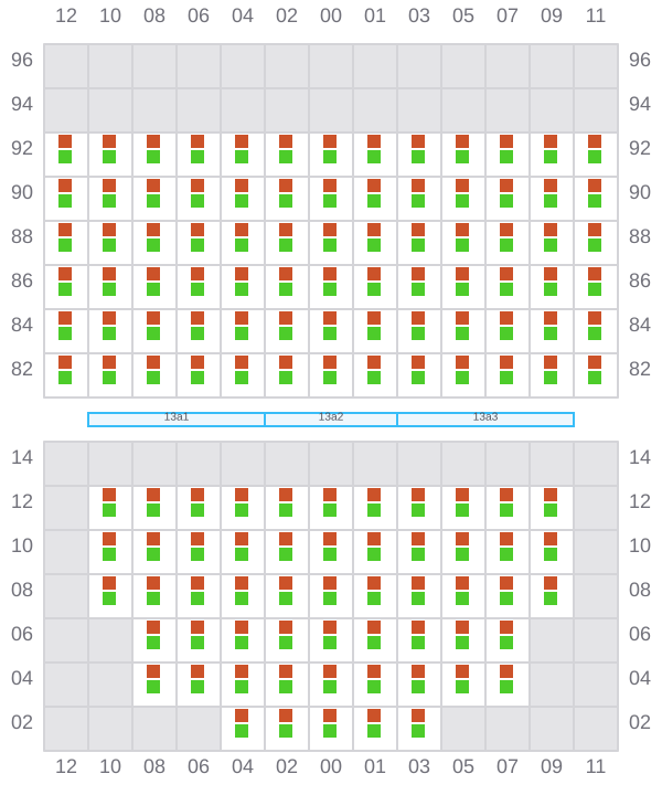 Bay 015 view and slots of EVER BALMY