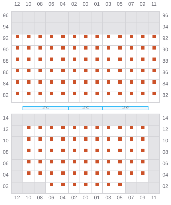 Bay 017 view and slots of EVER BALMY