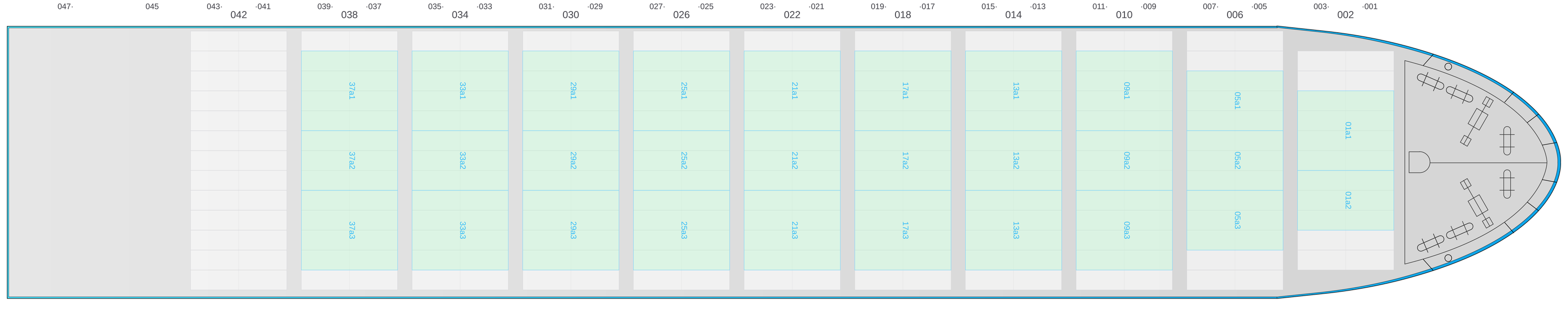 Deck view of EVER BALMY