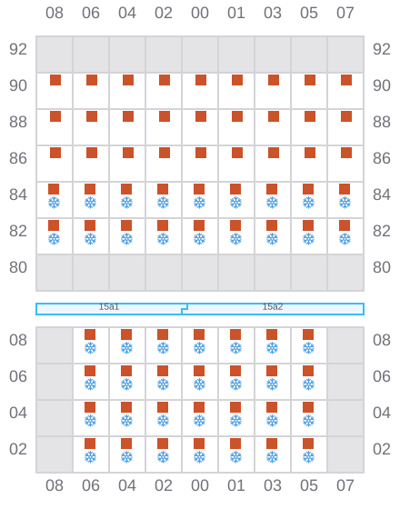 Bay 017 view and slots of IRIS PAOAY