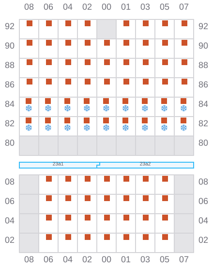 Bay 025 view and slots of IRIS PAOAY