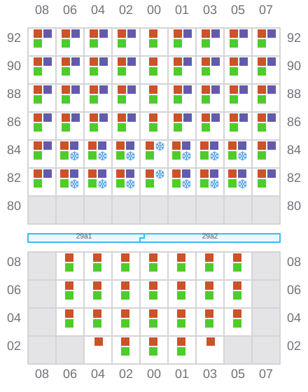 Bay 029 view and slots of IRIS PAOAY