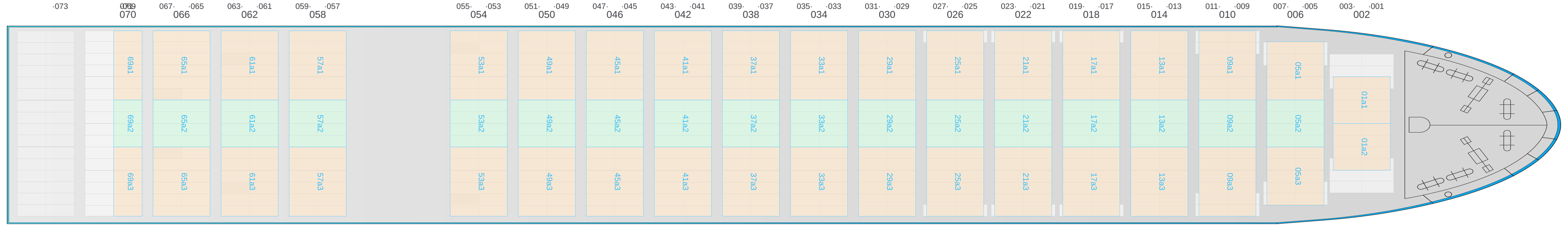 Deck view of MAERSK SENANG