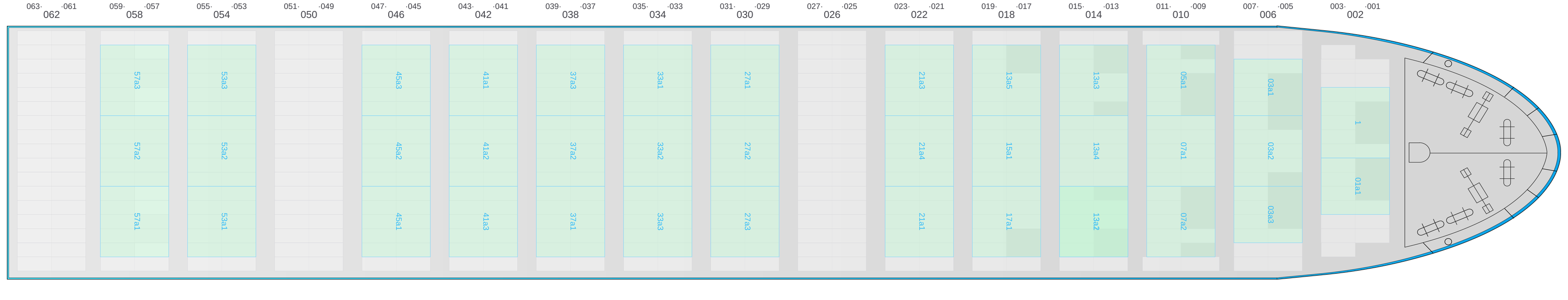 Deck view of MSC LE HAVRE