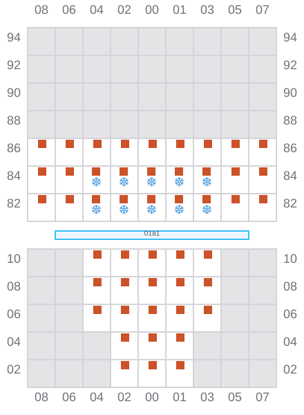 Bay 003 view and slots of JONA SOPHIE