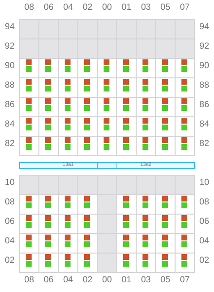 Bay 013 view and slots of JONA SOPHIE