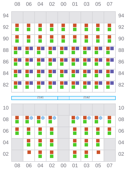 Bay 021 view and slots of JONA SOPHIE